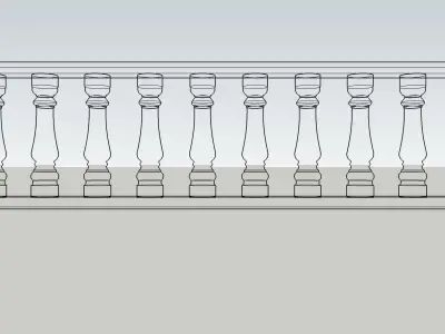 Baluster 3D Model Download 3D model Sketchup 3D model 3D model