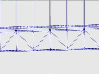hi details metal bridge 3D model