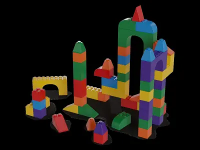 Baby and educational toys Building Blocks 3D model