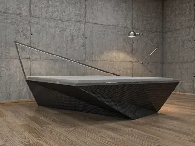 deconstruction bed 3D model