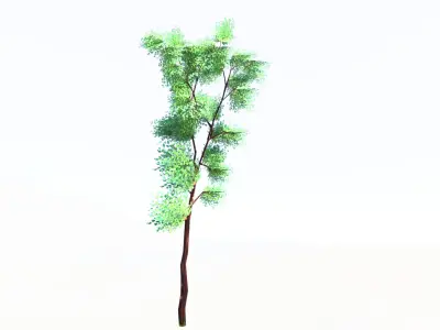 Low-Poly Game Tree Model Low-poly 3D model