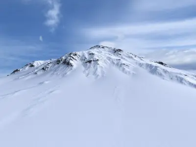Snow Mountain 04 Low-poly 3D model