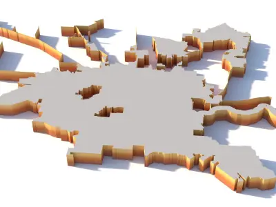 Houston City Texas USA 3D model