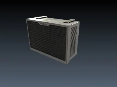 Low-Poly 80s Neon City Scene Pack Low-poly 3D model