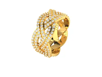 Women Ring  Render 3dm STL OBJ FBX Details 3D print model 327