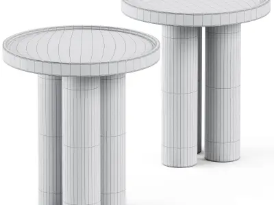 Delta Side Table by Lulu and Georgia 3D model