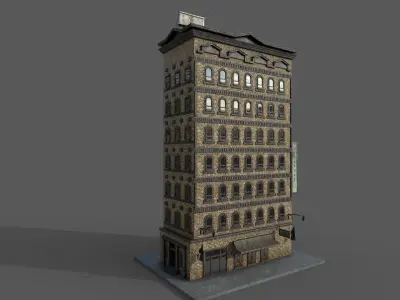 4-10 Old New york buildings Toy store 1930 3D model