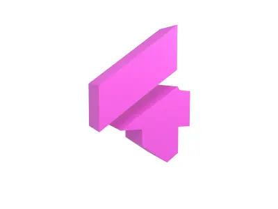 Sci-Fi Number 4 v1 004 Low-poly 3D model