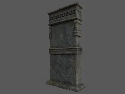 Tombstone Bloodborne Style  Low-poly 3D model
