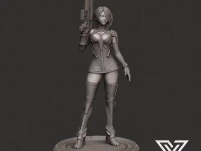 Girl-Sci-Fi-StarWars-Navigator 3D print model