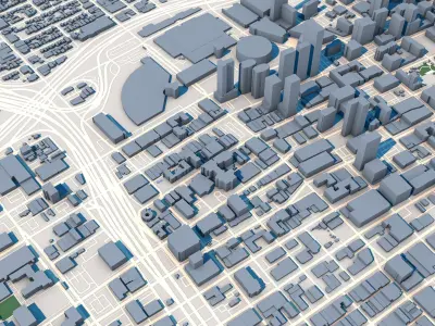 Los Angeles City United States 3D model