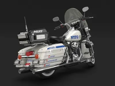  NYPD Motorcycle is Parked 