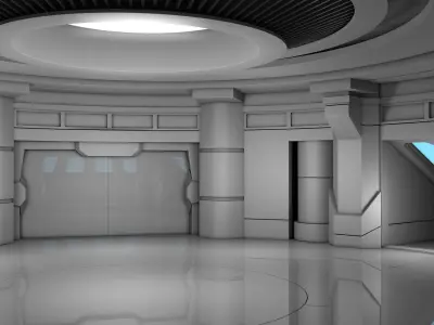 Sci Fi Interior 3D model 46