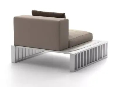 Docks outdoor lounge chair 3D model