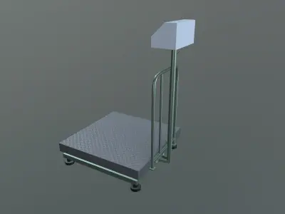Weight Machine Low-poly 3D model