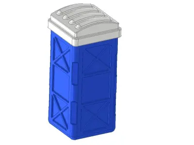 Toilet toothbrush 3D print model