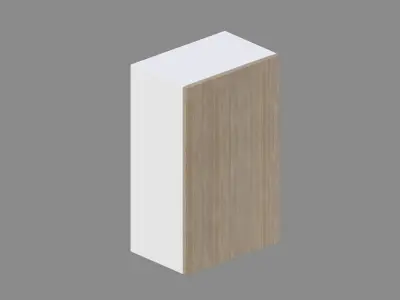 Kitchen Upper Cabinet 50 cm Low-poly 3D model