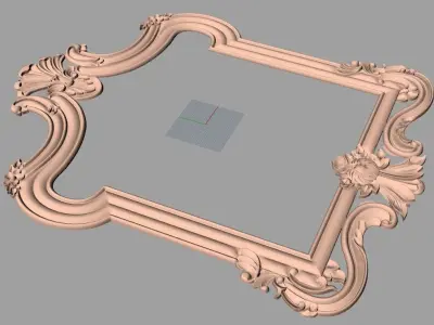 Photo frame 3D relief models STL Files used for CNC Router E995 3D model