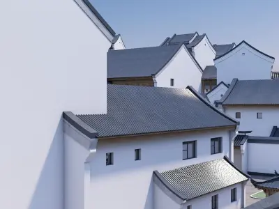 Chinese architecture 3D model