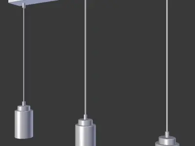 Ceiling Wood Lamp 3D model