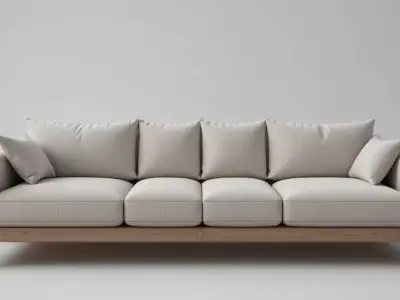Modern Sofa Set 3D Model  Game-Ready PBR Textures 3D model
