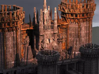 King Henry Fort Golden 3D model