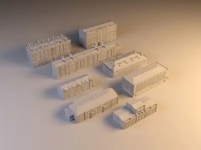 Building set 002 3D model