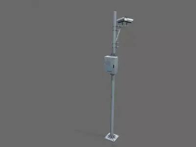CCTV Camera Low-poly 3D model