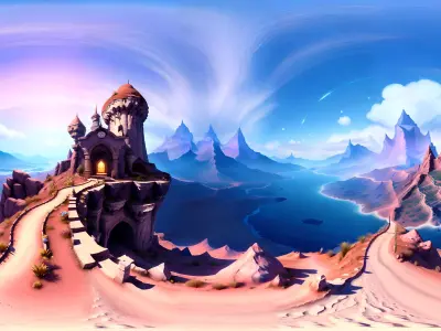 Skybox The FantasyCastle Free 3D model