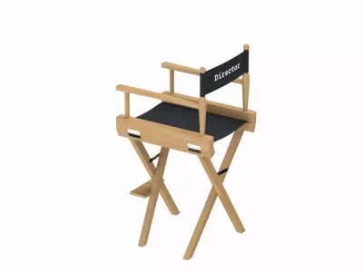 Movie Director Chair 3D model