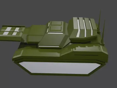 Sci-Fi Battle Tank 3D print model