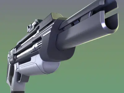 Star Trek Phaser Rifle Type 3 Low-poly 3D model