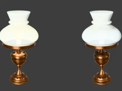 Classic-style desk lamp  3D model