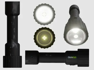 Torch flashlight  3D model