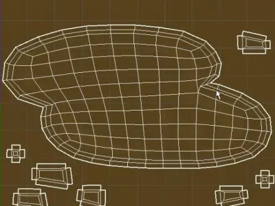 Cartoon mud Puddle 3D model