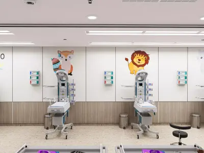 Medical Spaces-NICU Ward 3D model