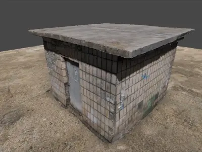 Abandoned Building 1 SCAN Low-poly 3D model
