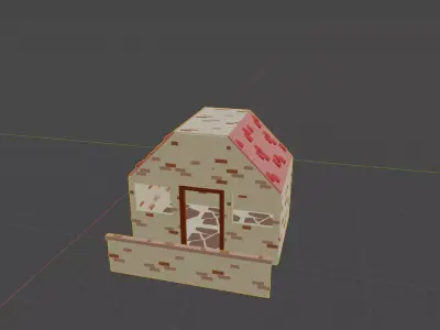 Modular Building Parts Set 1 Low-poly 3D model