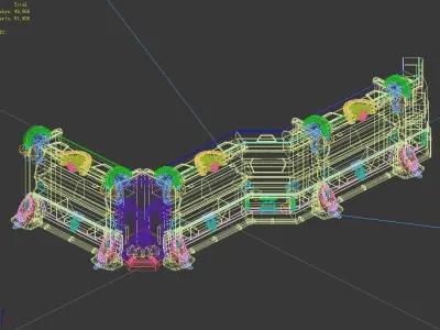 Mechanical - complete - wall 02 3D model