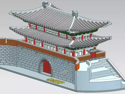 Sung-Nye-Mun of KOREA 3D model