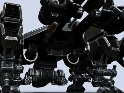 3DRT - Sci-Fi - Dropship 3 Low-poly 3D model