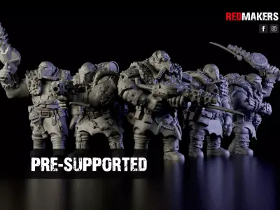 Squad of Abhuman Giants - Imperial Force 3D print model