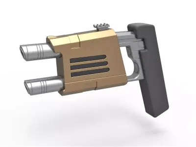 Nausicaan Pistol from Star Trek Enterprise TV series 3D model