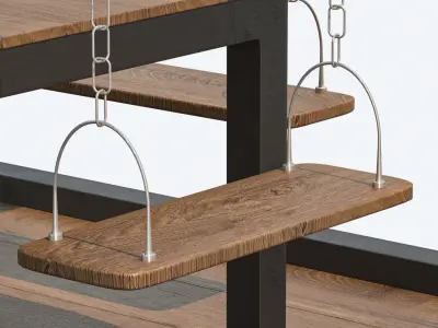 Swing Table Set 3D model