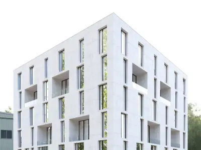 Building 08 Low-poly 3D model