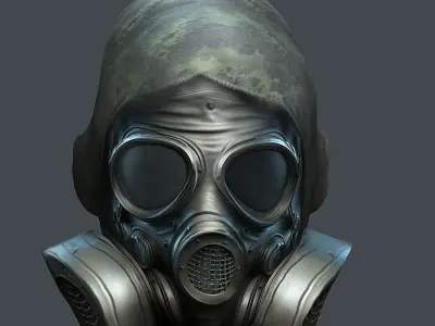 Helmet 3d model military combat Military scifi Low-poly 3D model Low-poly 3D model 6