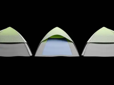 Modern Camping Tent Free 3D model