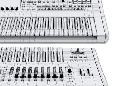 Workstation Roland Fantom 3D model