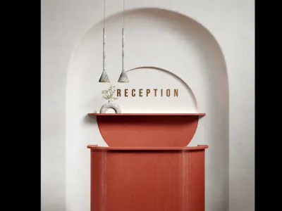 Red Reception Design 3D model