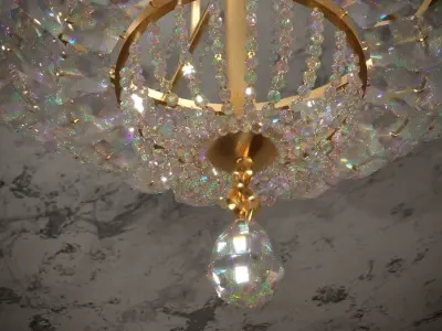 Diamond chandelier 3D model